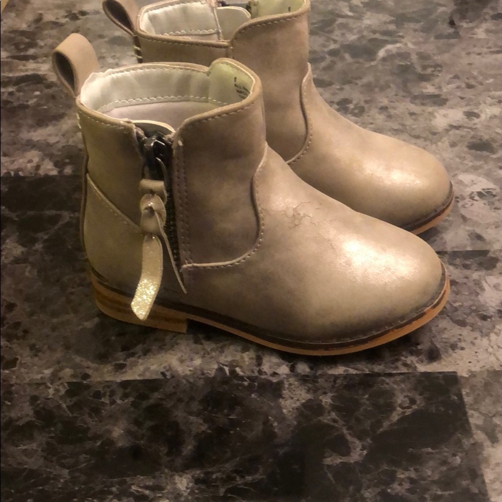Toddler Girl Metallic Anke Boot